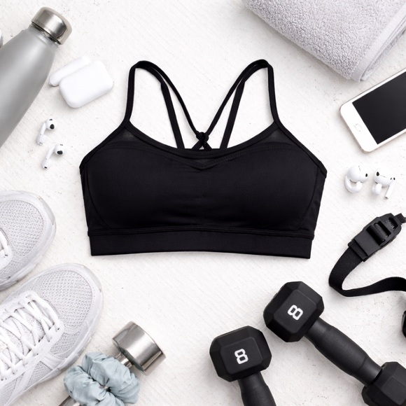 lululemon athletica Other - Lululemon | Black Strappy Back Sports Bra | Size 6